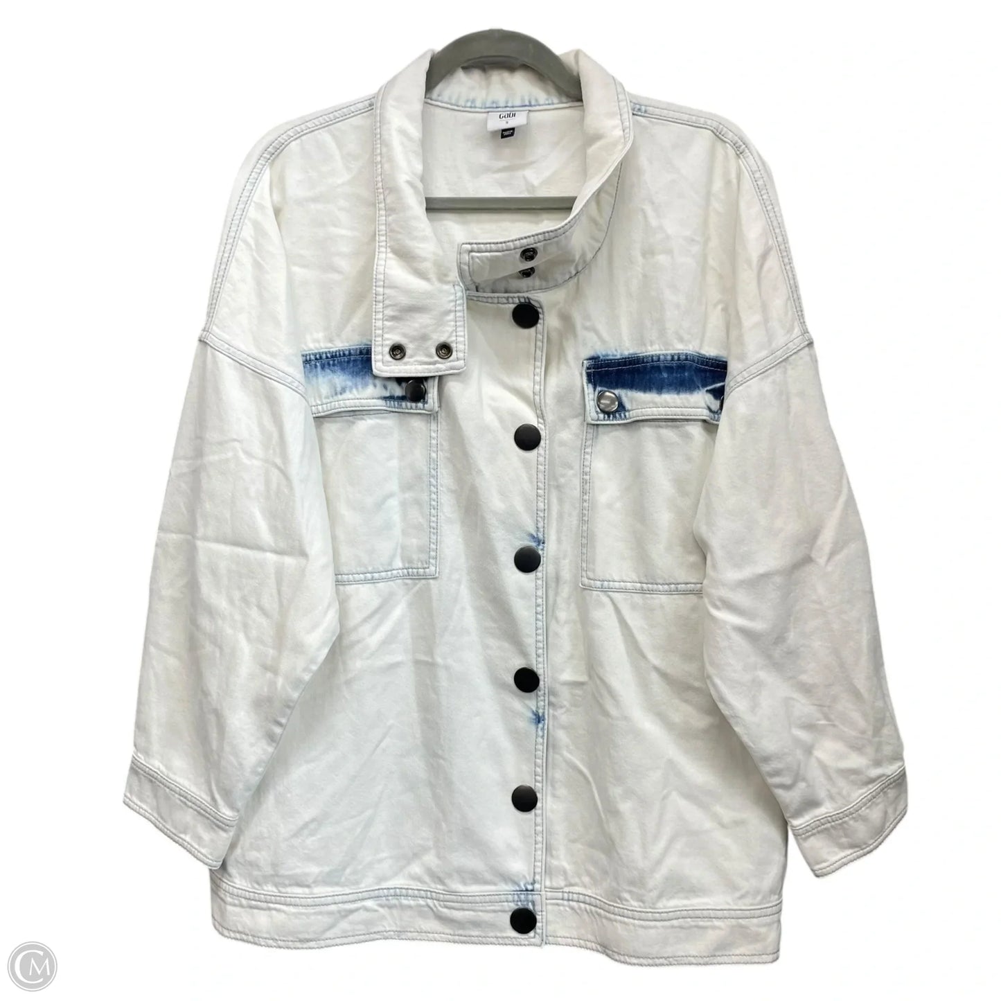Jacket Other By Cabi In Blue & White, Size: S