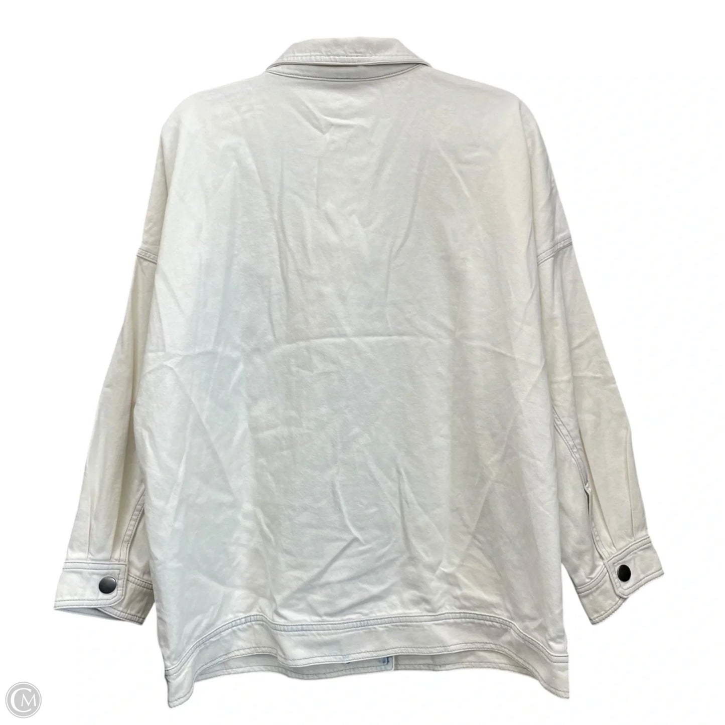 Jacket Other By Cabi In Blue & White, Size: S