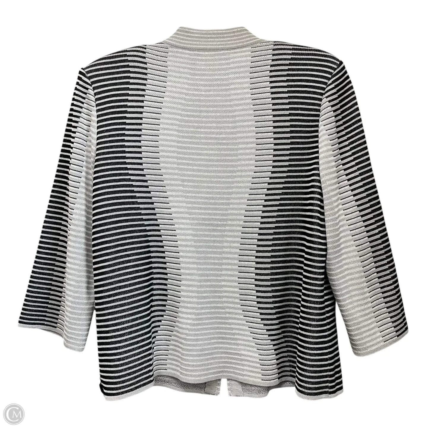 Sweater Cardigan By Ming Wang In Grey, Size: M