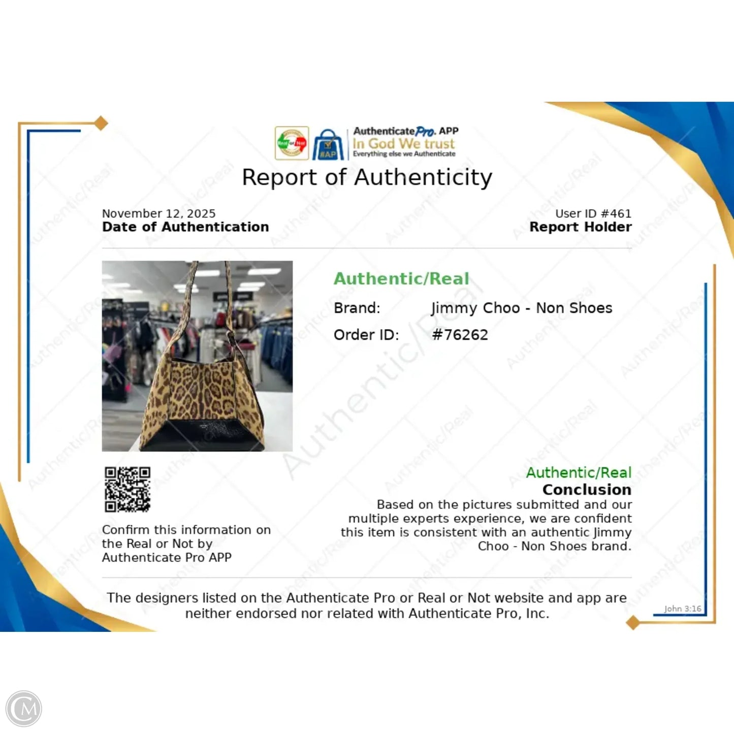 Handbag Luxury Designer By Jimmy Choo, Size: Large