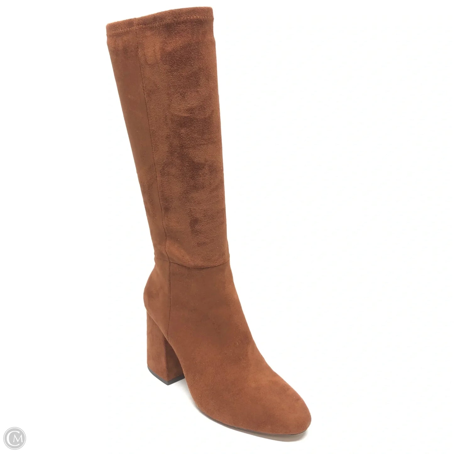 Boots Mid-calf Heels By Cmc In Brown, Size: 7.5