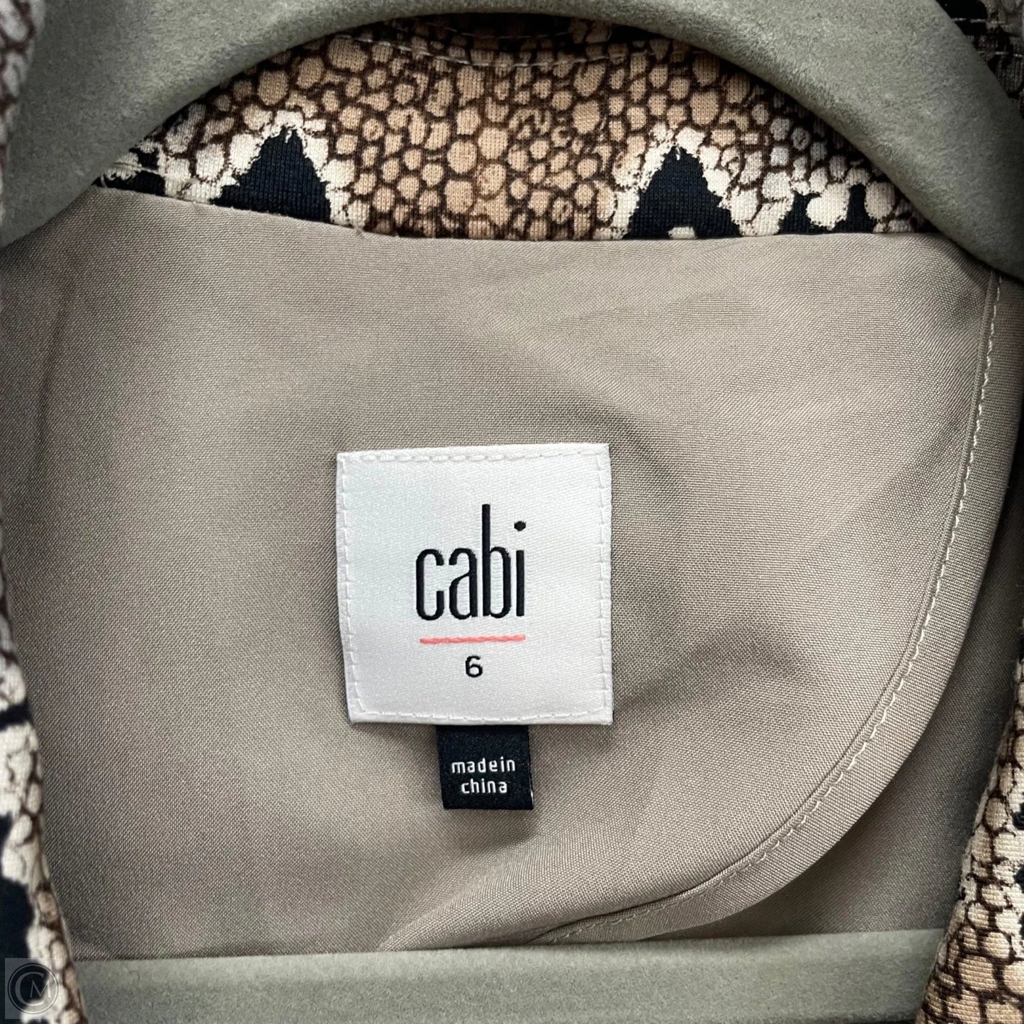 Blazer By Cabi In Snakeskin Print, Size: 6