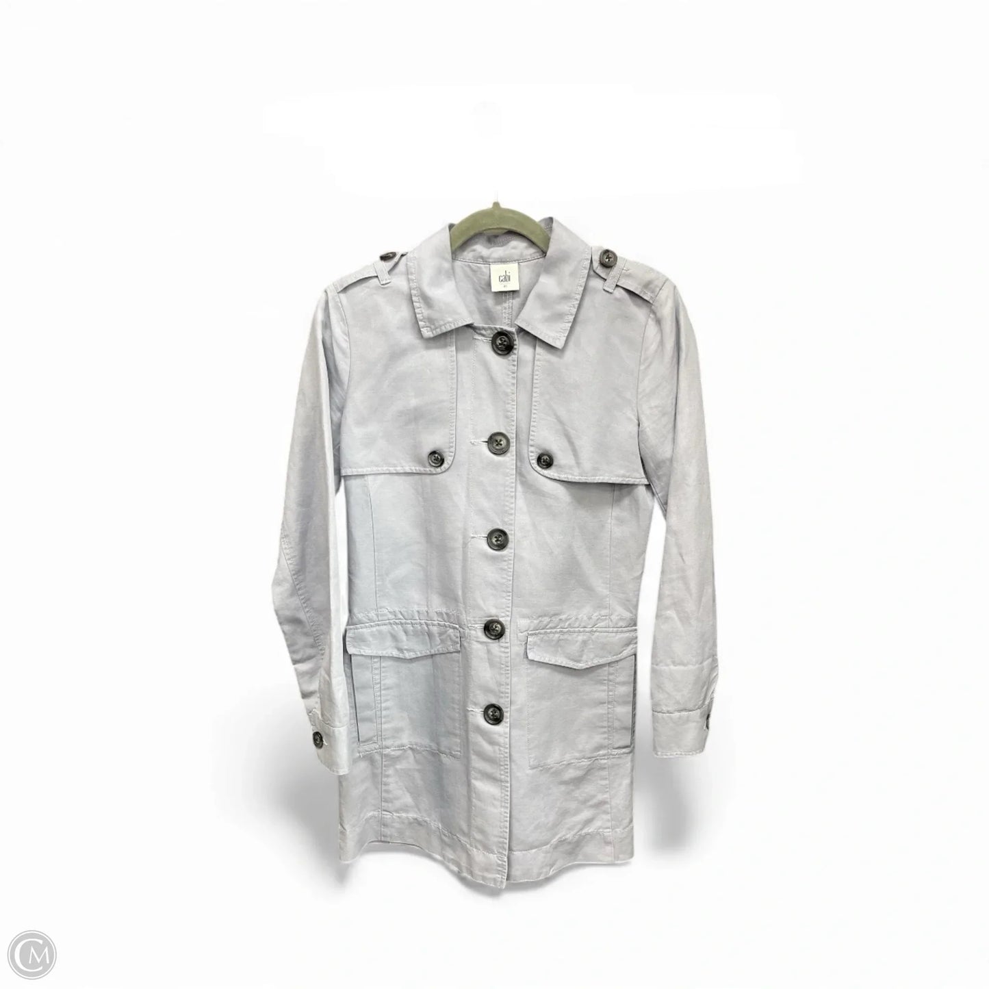 Jacket Utility By Cabi In Blue, Size: Xs