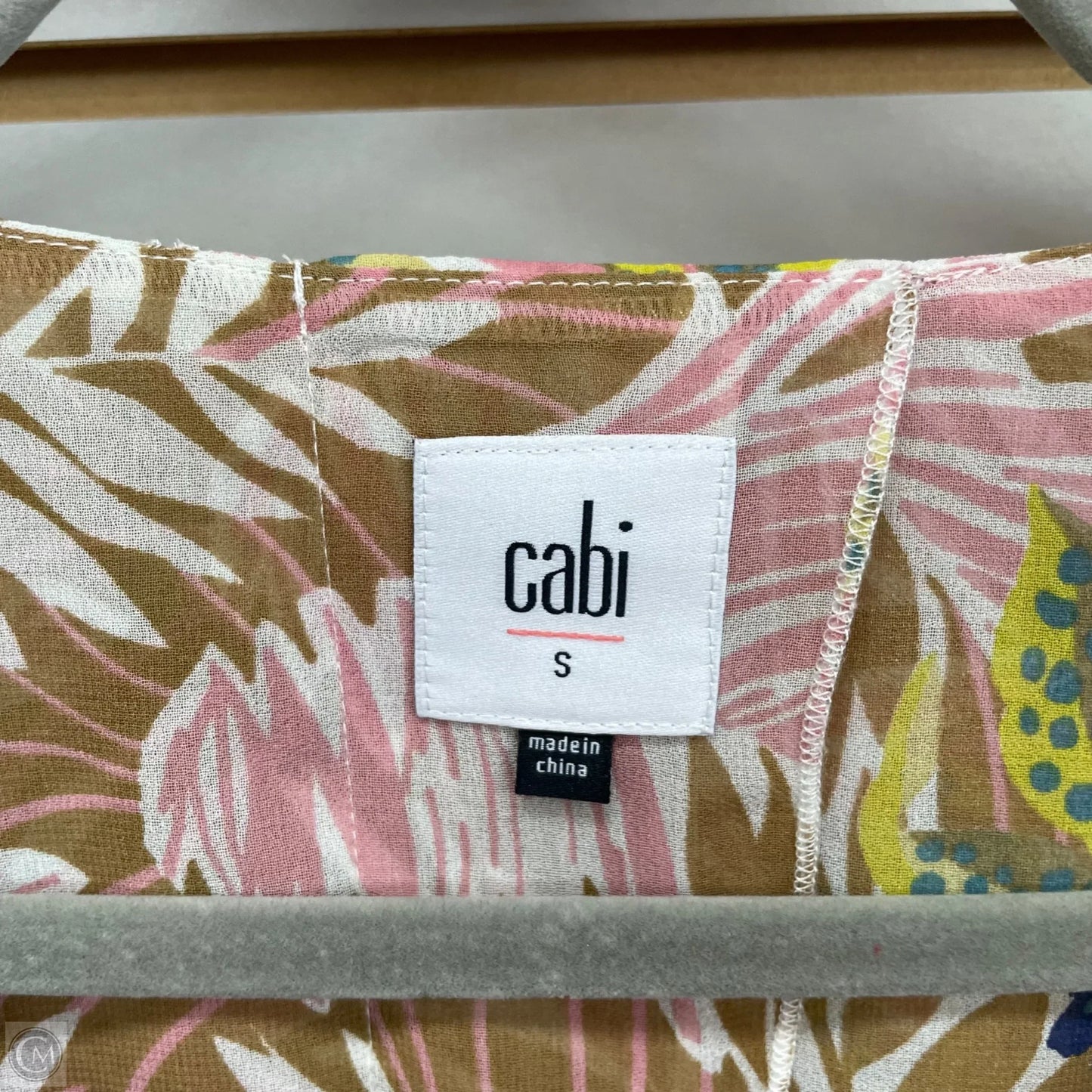 Blouse Sleeveless By Cabi In Multi-colored, Size: S