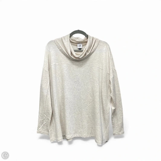 Top Long Sleeve By Cabi In Beige, Size: S