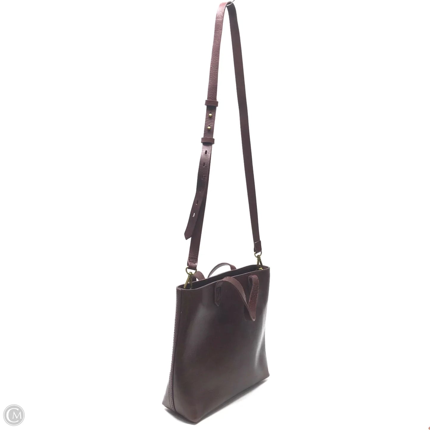 Handbag Leather By Madewell, Size: Medium