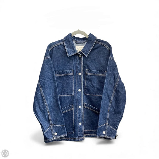 Jacket Denim By Universal Thread In Blue Denim, Size: M