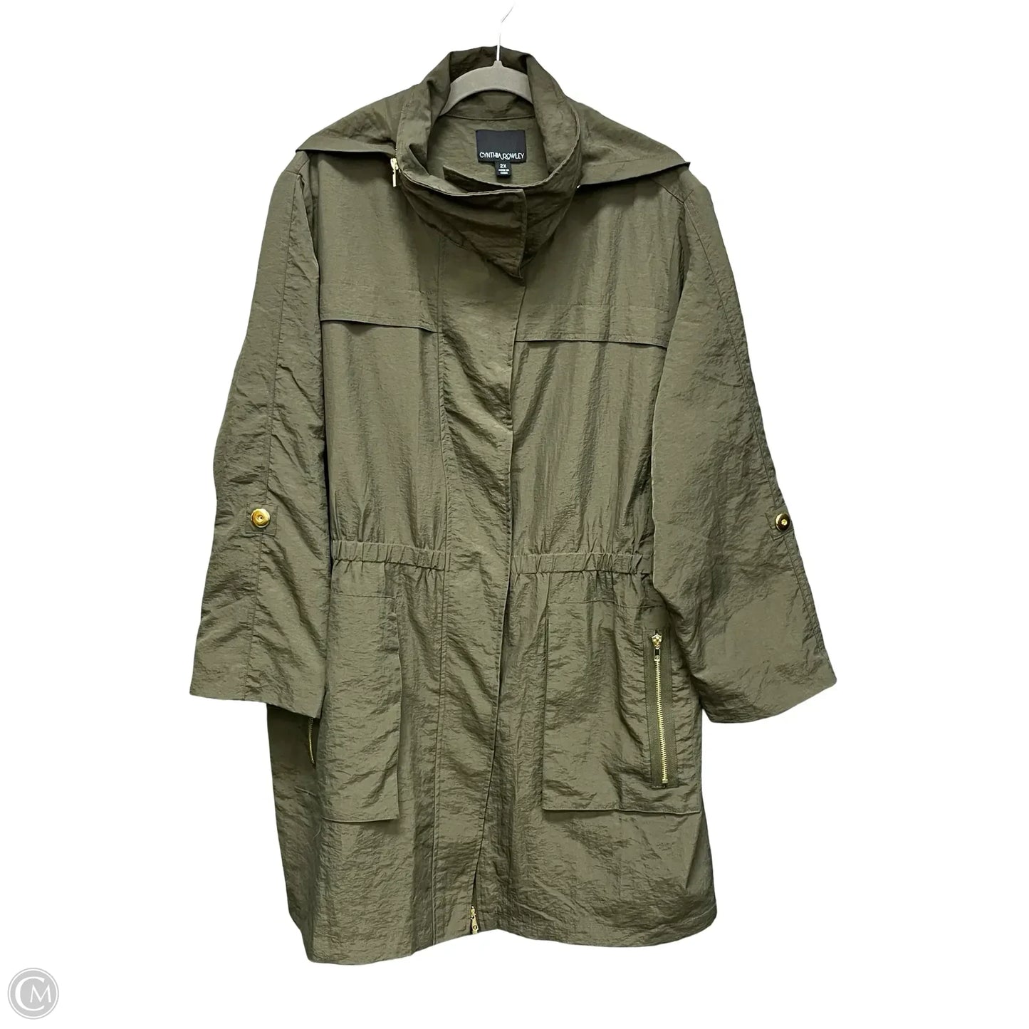 Jacket Utility By Cynthia Rowley In Green, Size: 2x