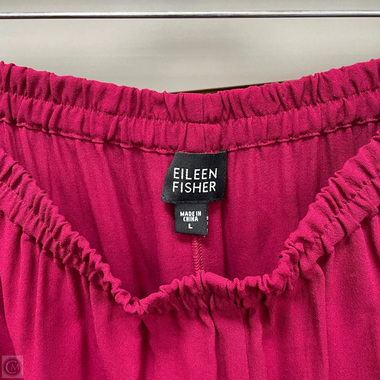 Pants Wide Leg By Eileen Fisher In Pink & Purple, Size: L