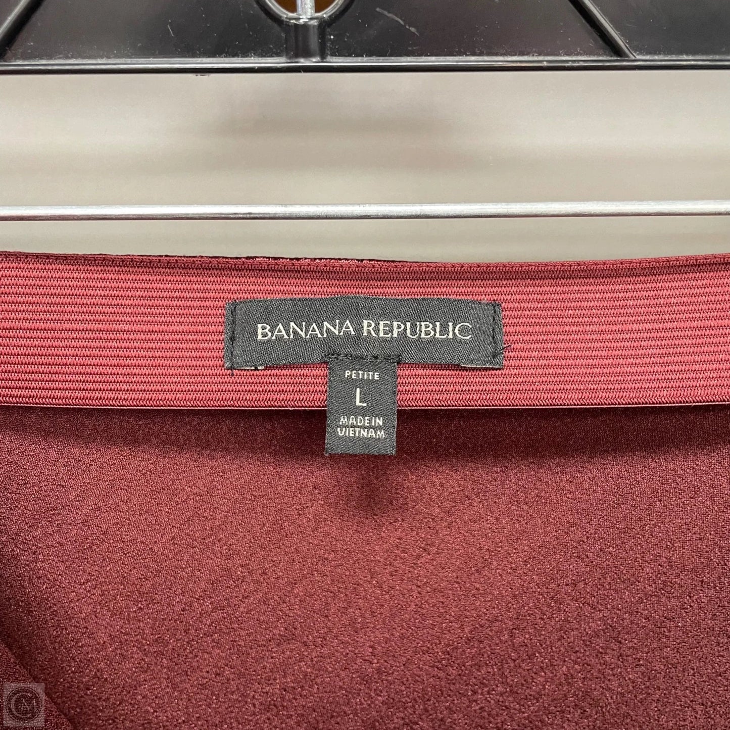 Skirt Midi By Banana Republic In Maroon, Size: L