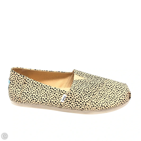 Shoes Flats By Toms In Black & Tan, Size: 7.5