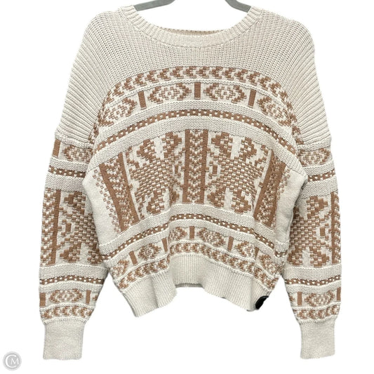 Sweater Designer By Frye In Tan, Size: S