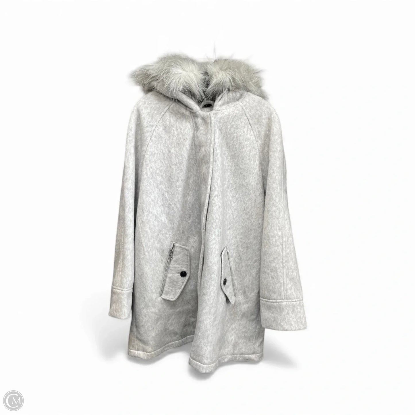 Coat Wool By Gh Bass And Co In Grey, Size: L