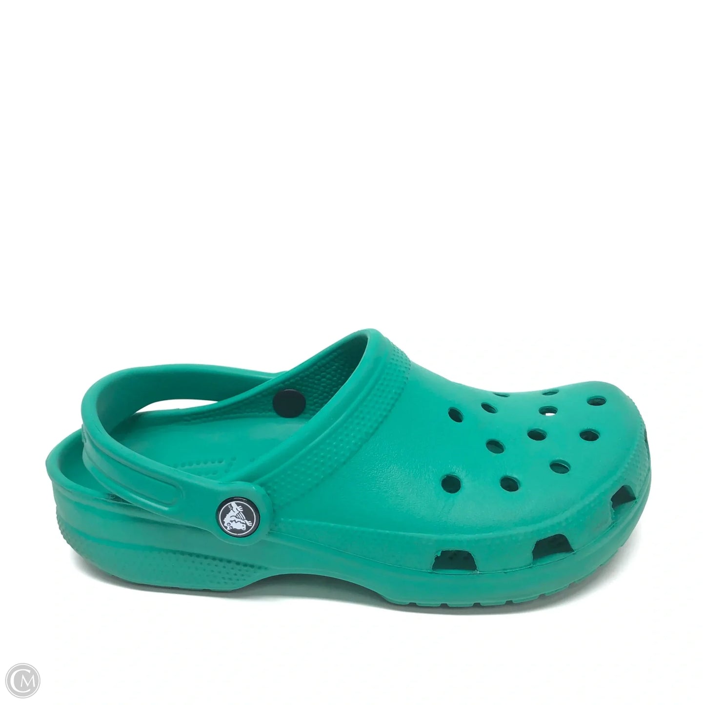 Shoes Flats By Crocs In Green, Size: 8