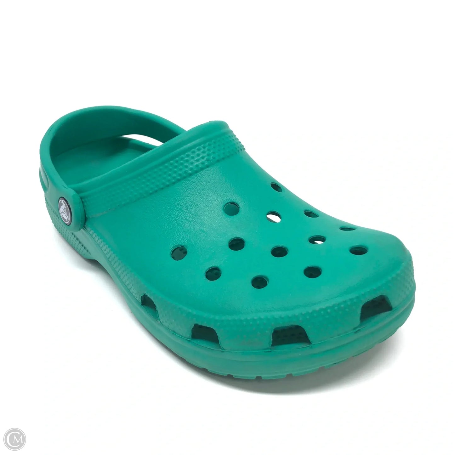 Shoes Flats By Crocs In Green, Size: 8