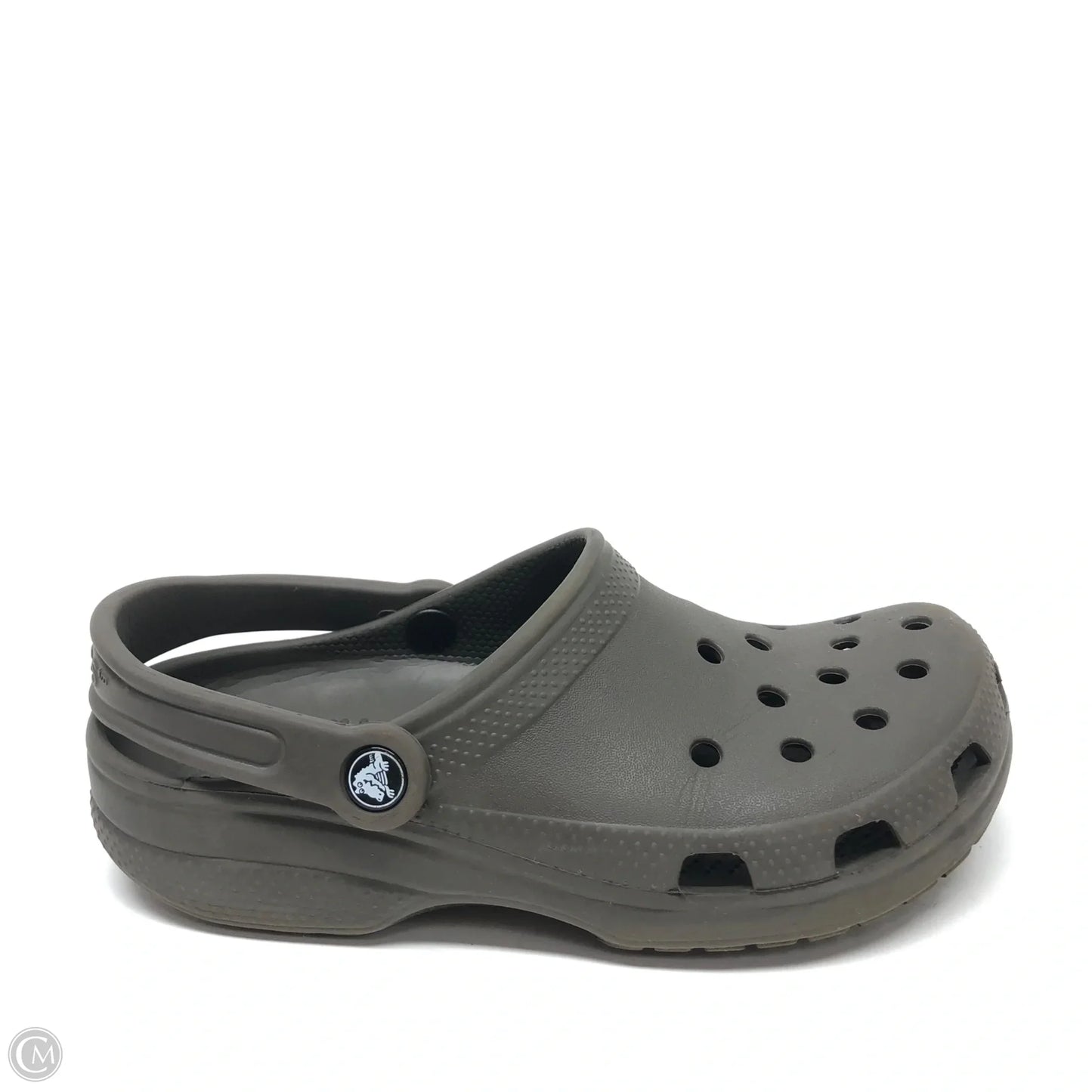 Shoes Flats By Crocs In Brown, Size: 8