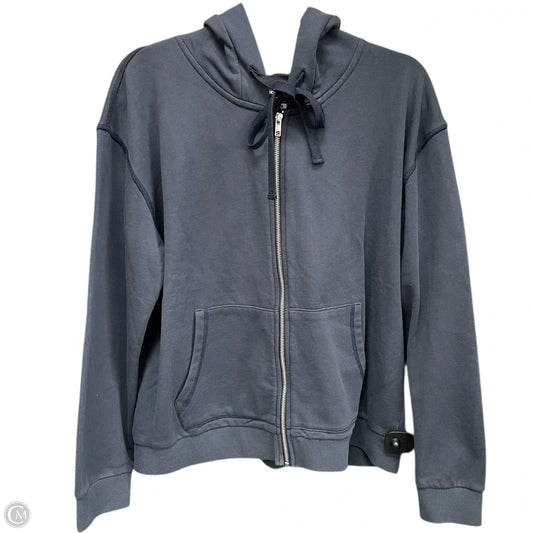 Sweatshirt Hoodie By Driftwood In Blue, Size: L