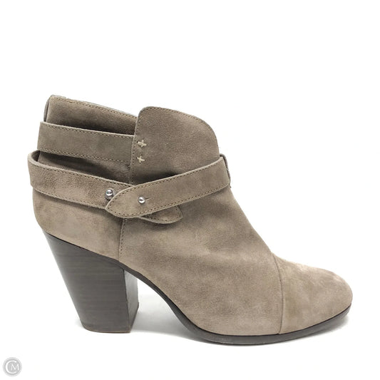 Boots Ankle Heels By Rag And Bone In Taupe, Size: 10