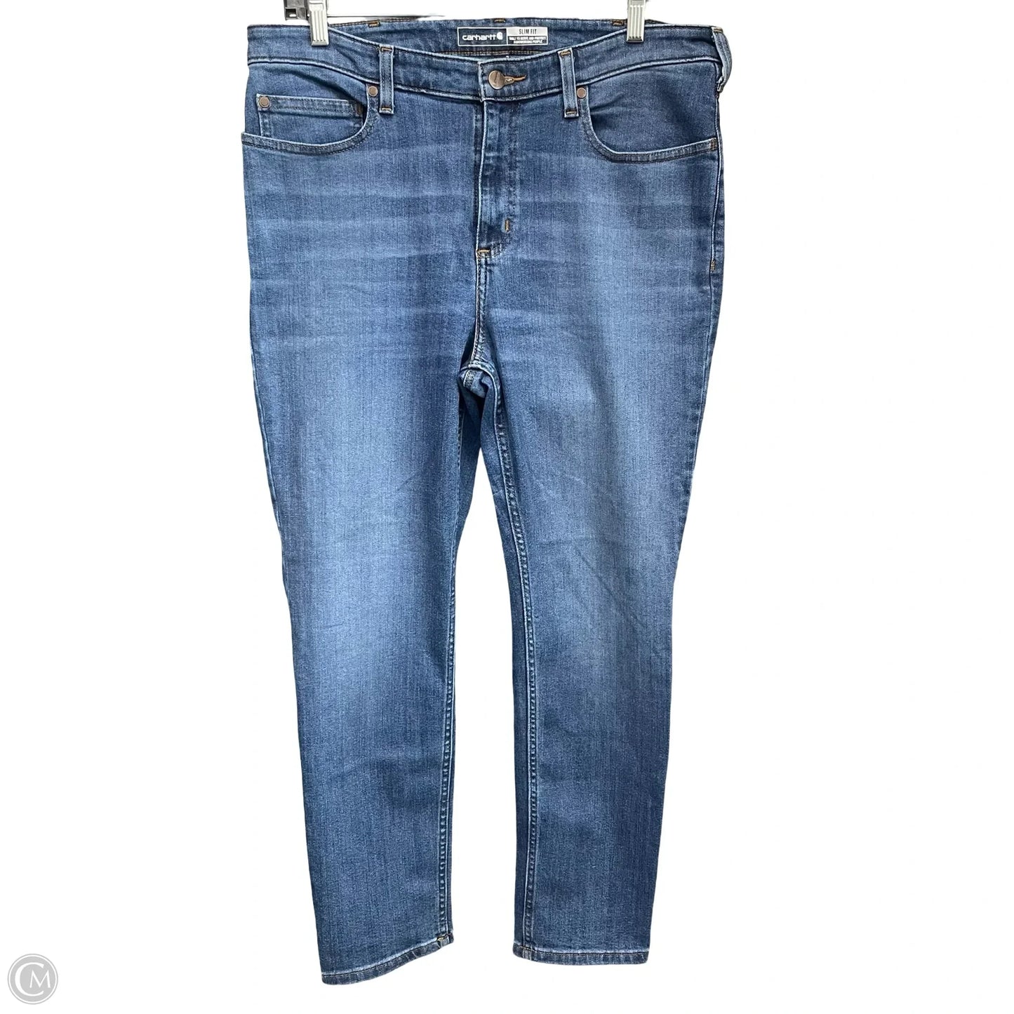 Jeans Straight By Carhartt In Blue Denim, Size: 14p