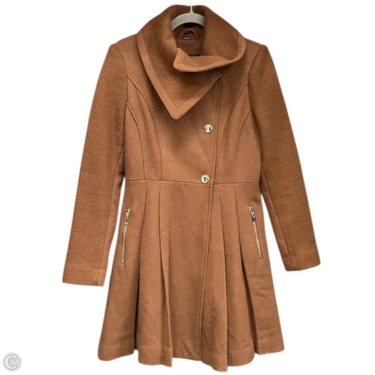 Coat Wool By Guess In Brown, Size: M