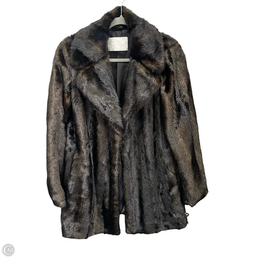 Coat Faux Fur & Sherpa By Zara In Brown, Size: M