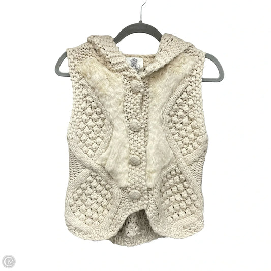 Vest Sweater By Anthropologie In Beige, Size: Xs