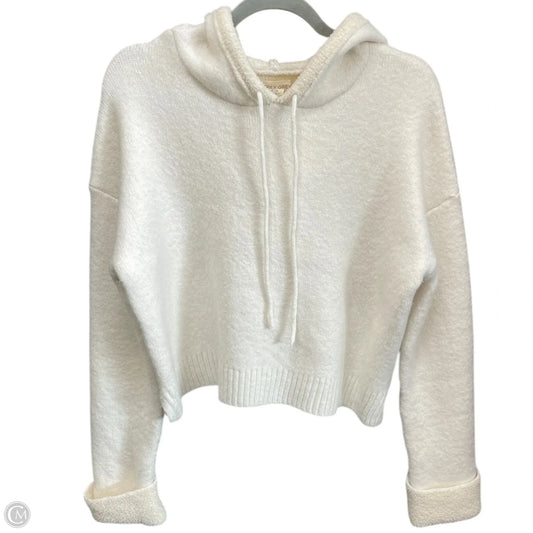 Sweatshirt Hoodie By Happily Grey In Beige, Size: L