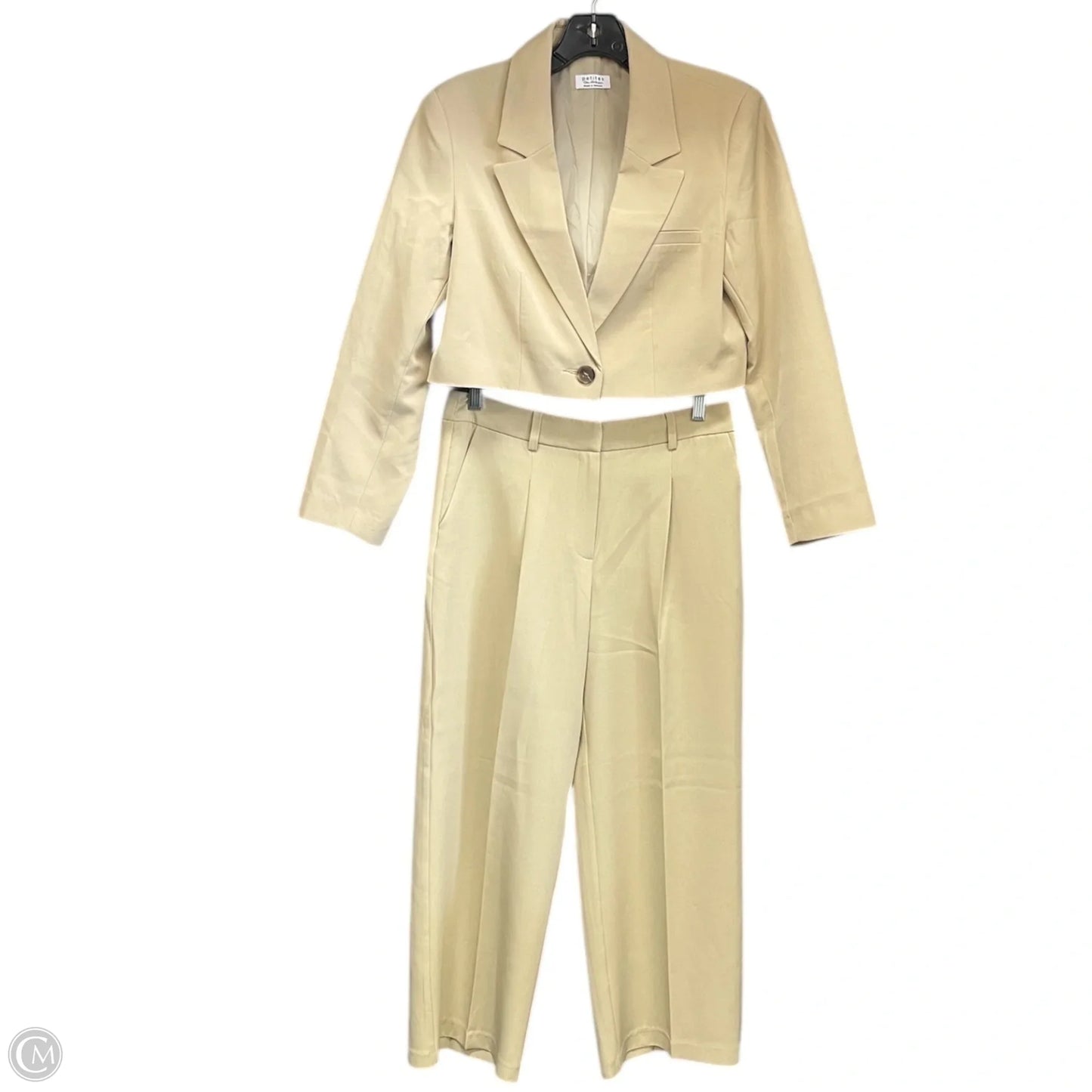 Pants Suit 2pc By Asos In Tan, Size: 4p