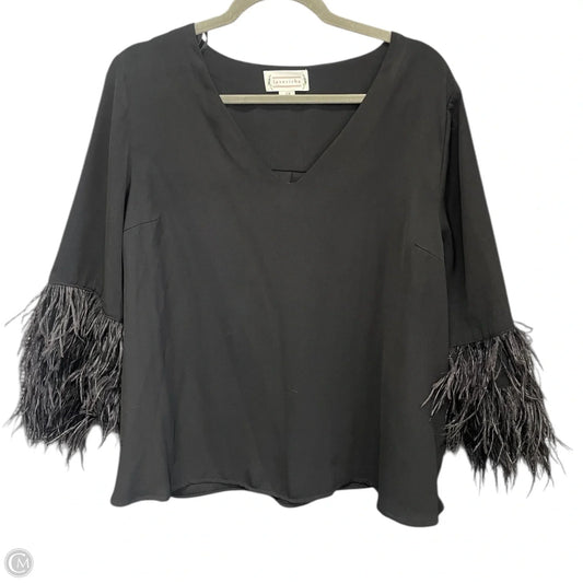 Blouse Long Sleeve By Loveriche In Black, Size: 2x