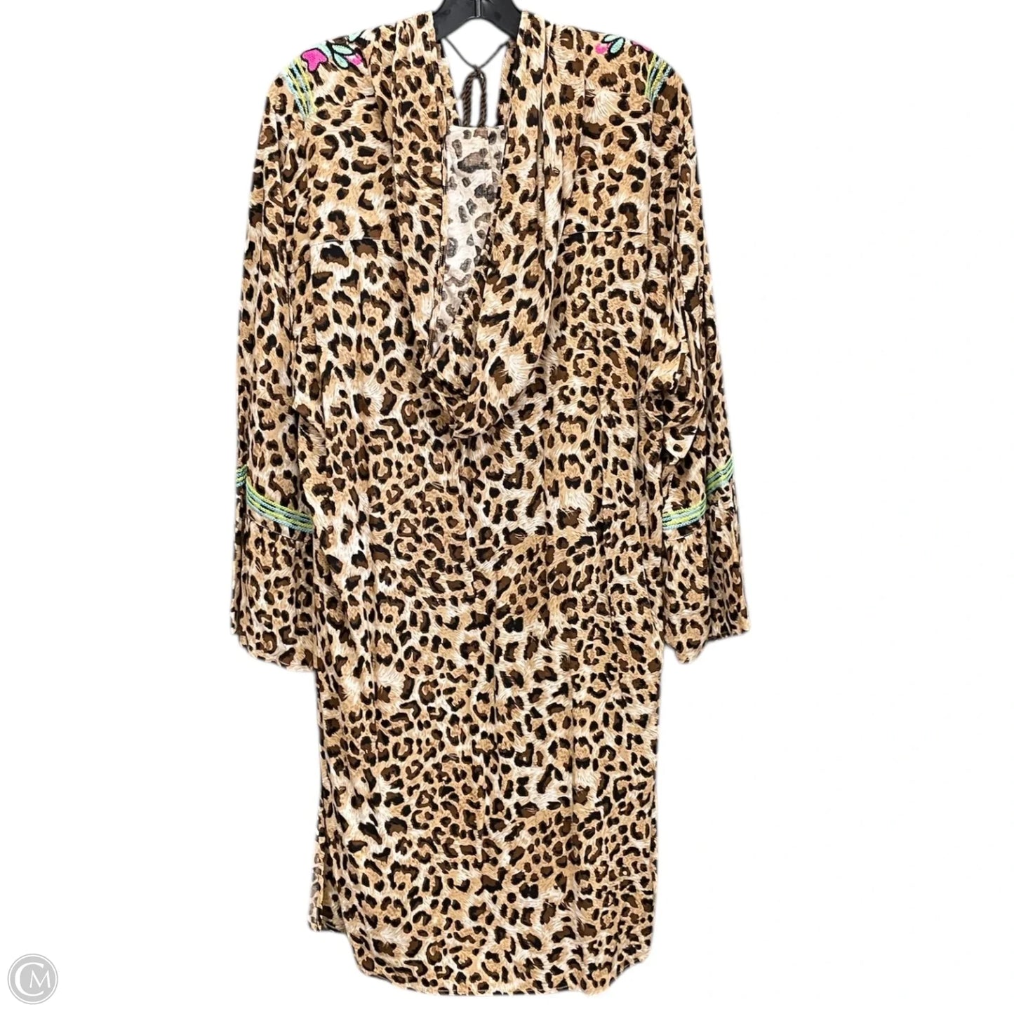 Tunic Long Sleeve By Uncle Frank In Leopard Print, Size: Xl