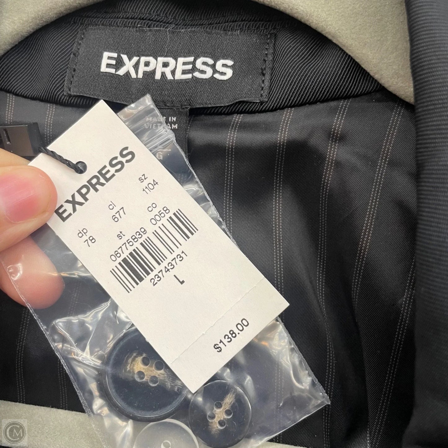 Blazer By Express In Black, Size: L