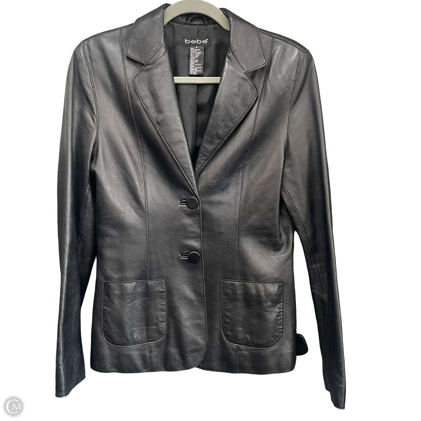 Jacket Leather By Bebe In Black, Size: S