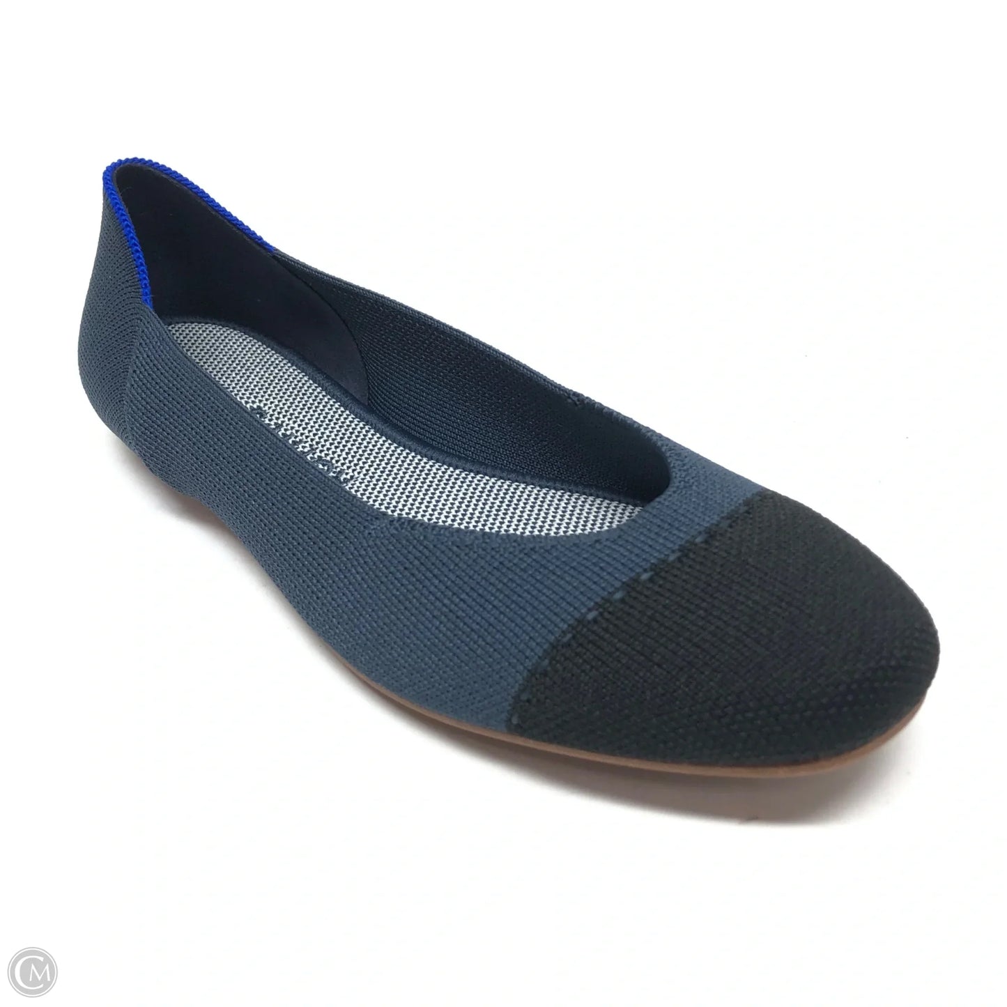 Shoes Flats By Rothys In Black & Blue, Size: 7.5