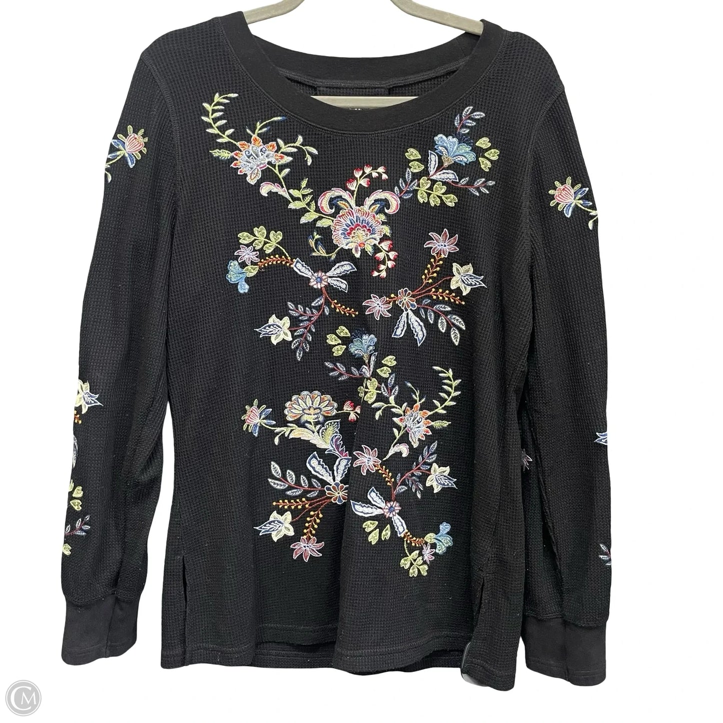 Top Long Sleeve By Paparazzi In Black, Size: L