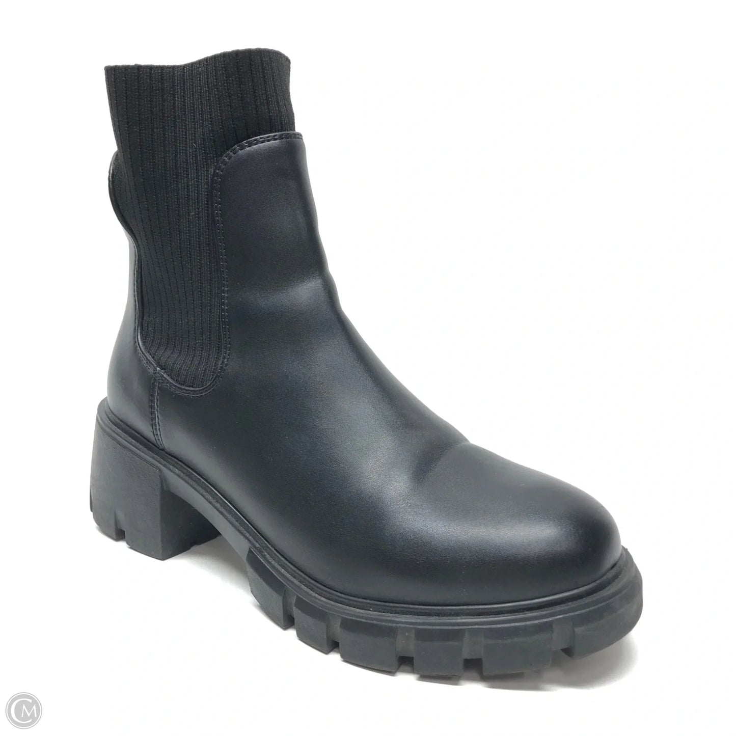 Boots Ankle Heels By Steve Madden In Black, Size: 7.5