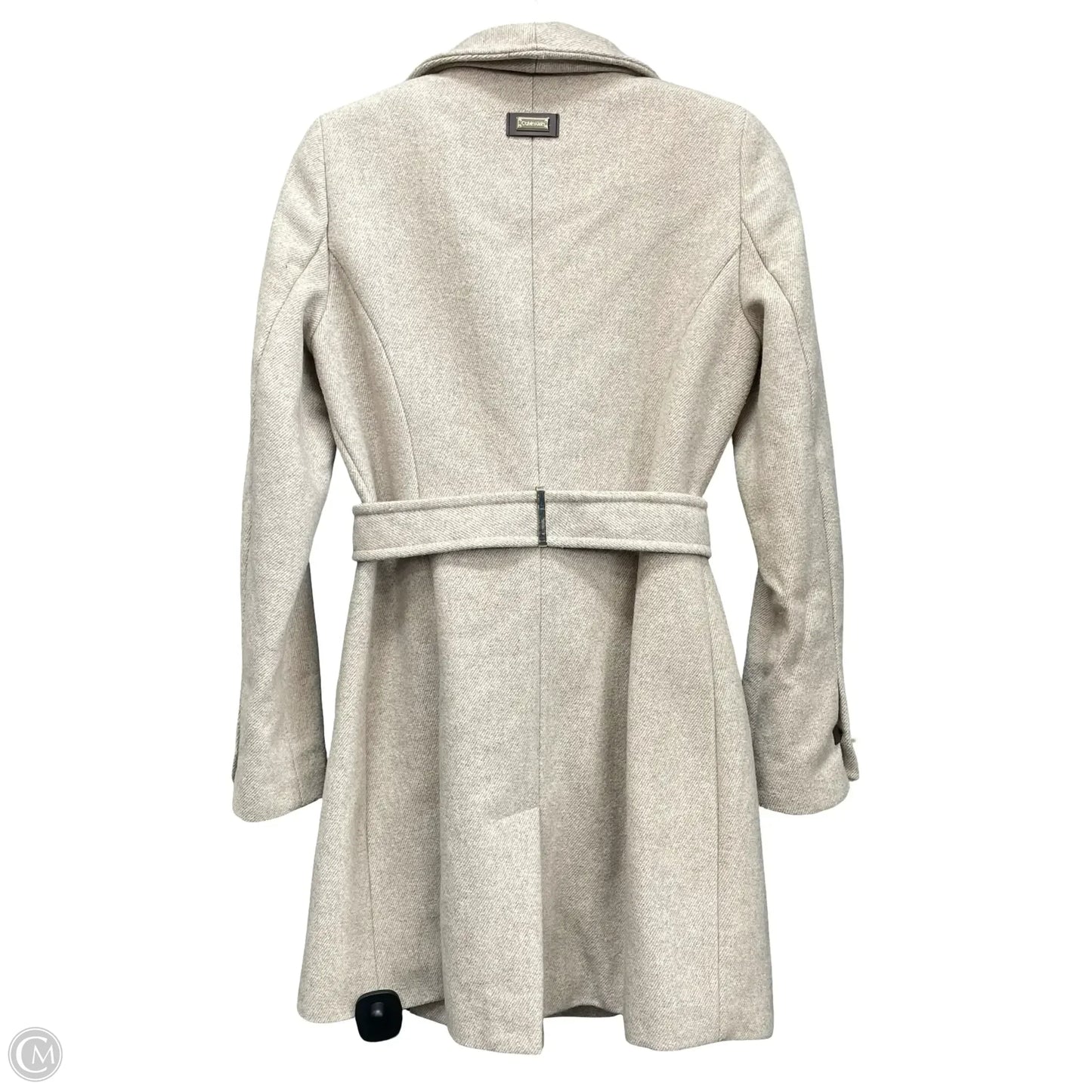 Coat Wool By Calvin Klein In Tan, Size: Xxs