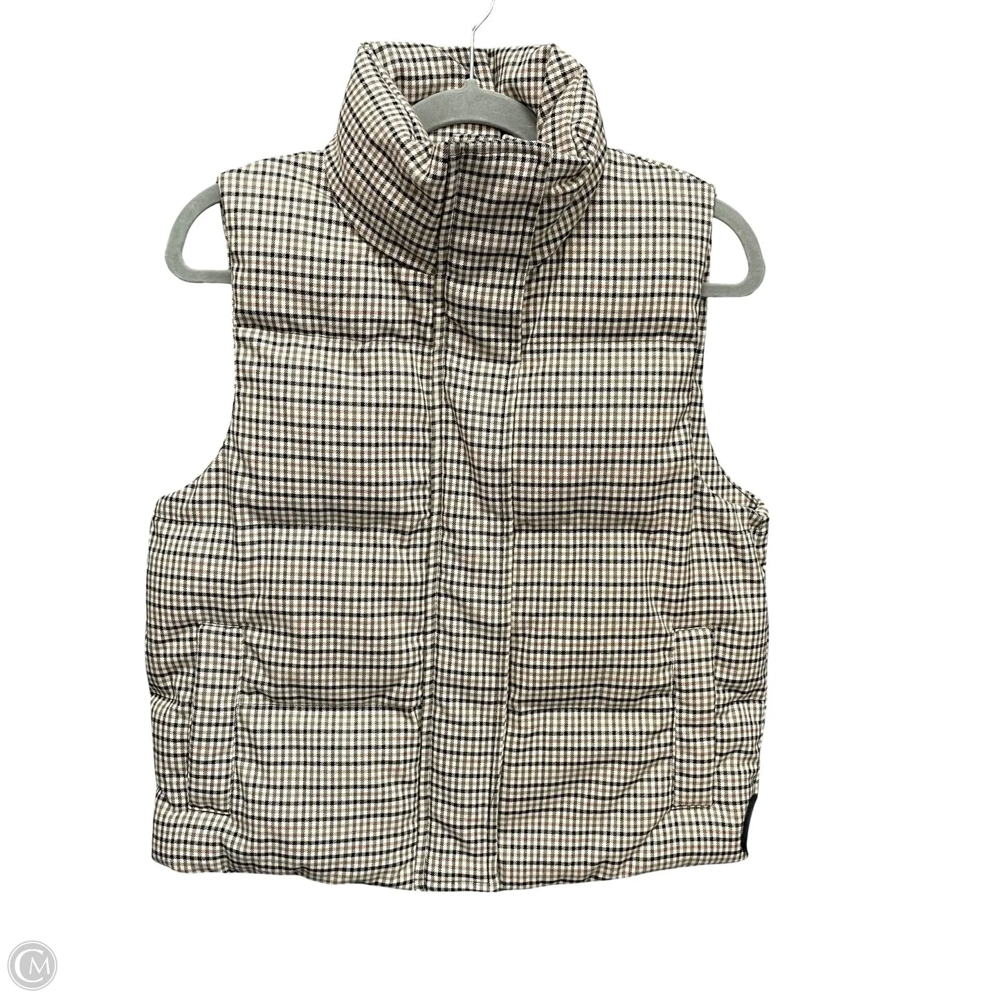 Vest Puffer & Quilted By A New Day In Brown & Cream, Size: Xs