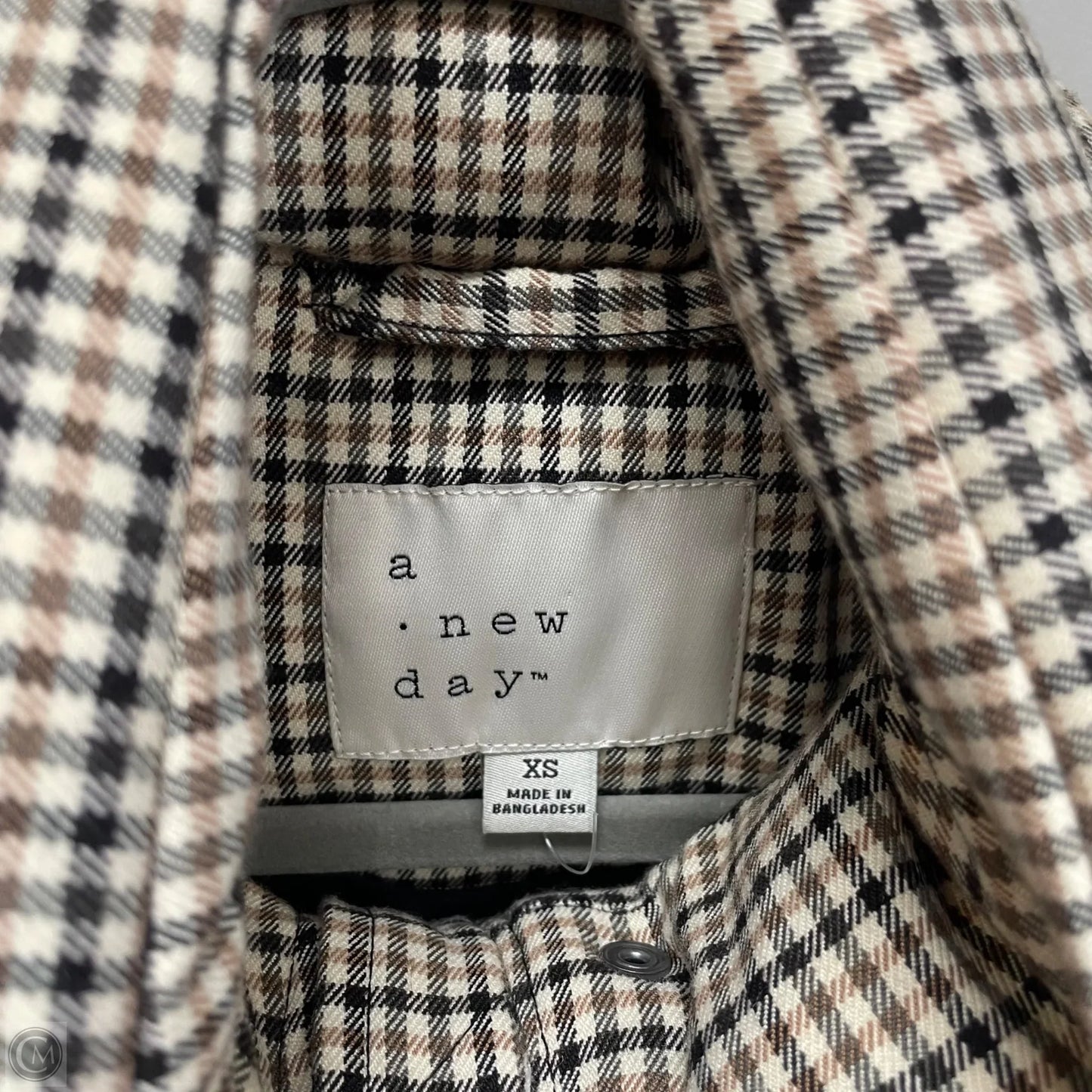 Vest Puffer & Quilted By A New Day In Brown & Cream, Size: Xs