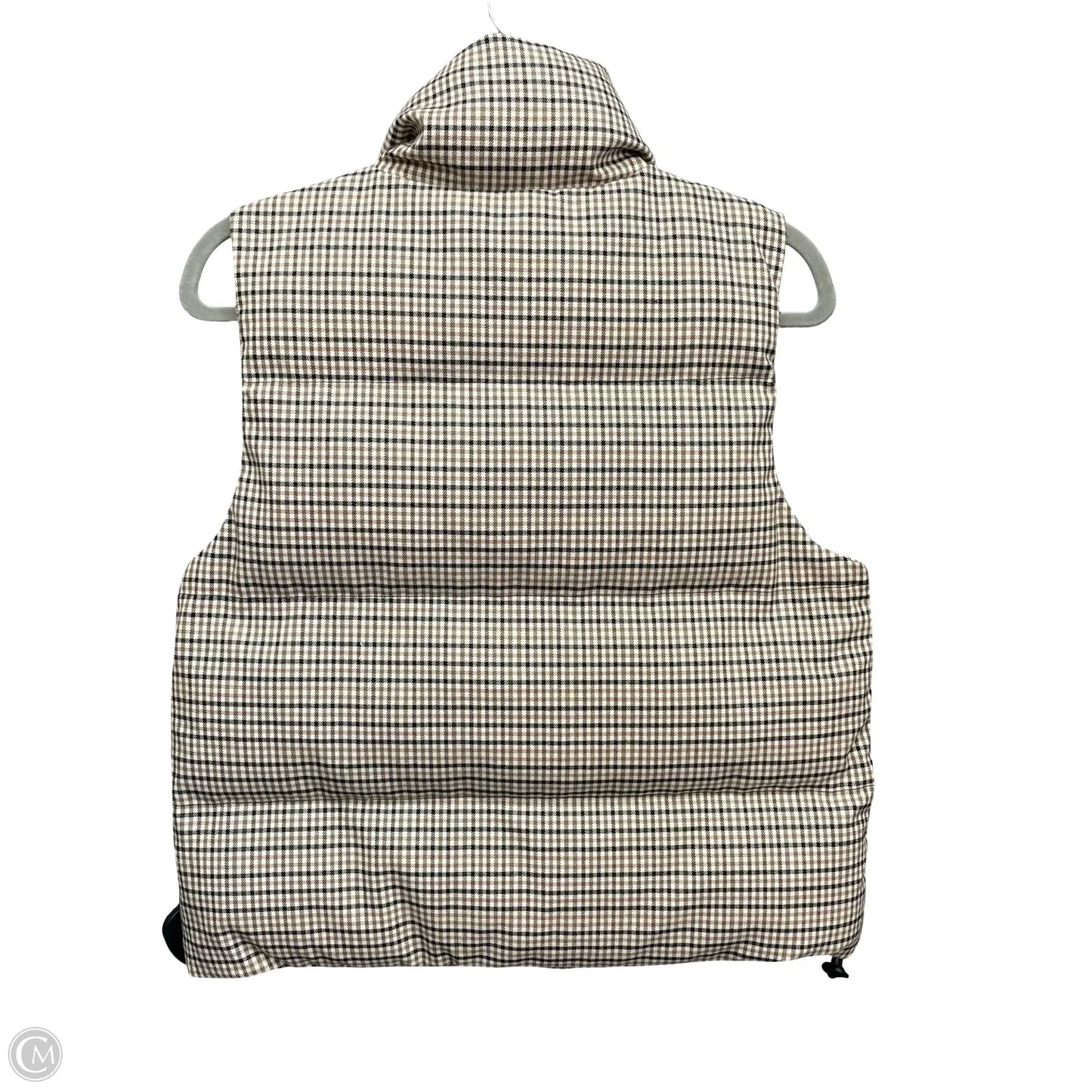 Vest Puffer & Quilted By A New Day In Brown & Cream, Size: Xs