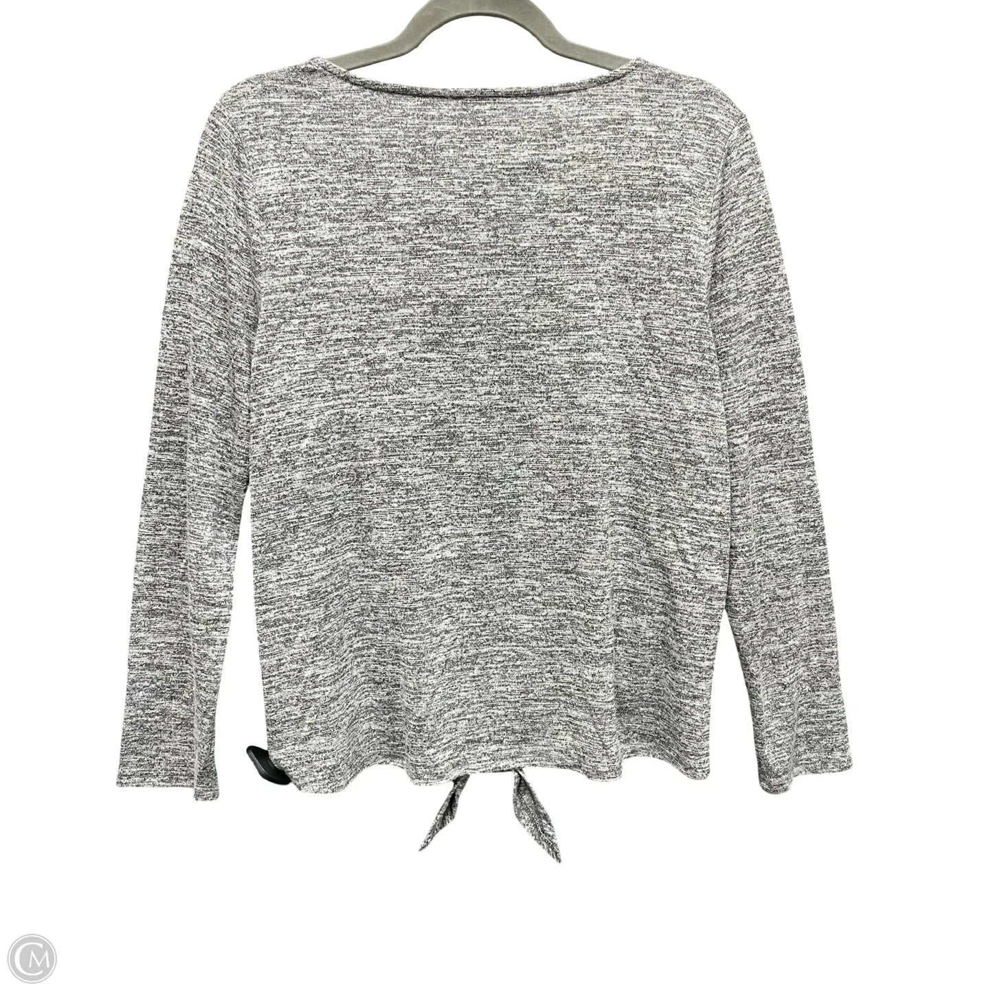 Top Long Sleeve By Talbots In Grey, Size: Mp