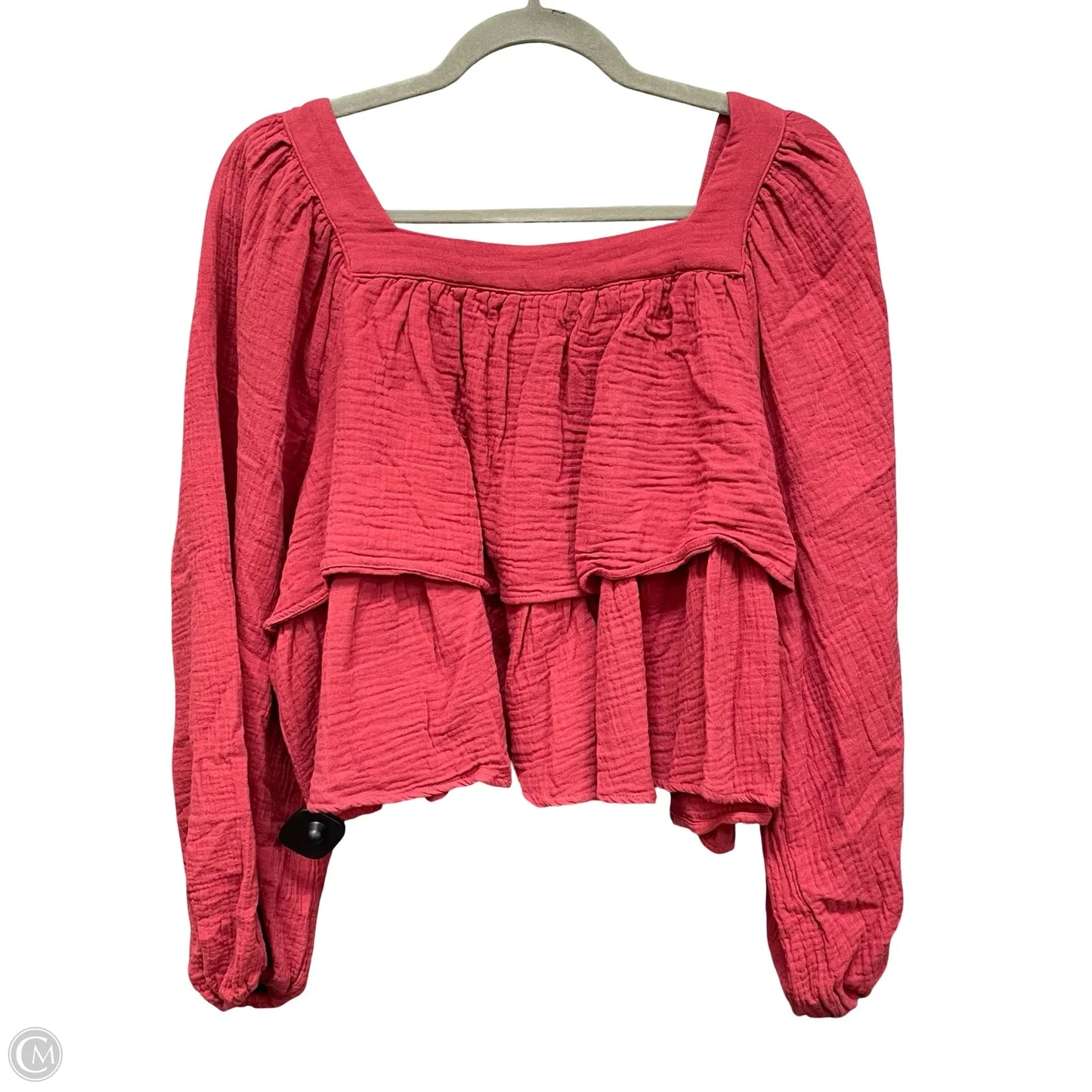 Top Long Sleeve By Entro In Red, Size: L