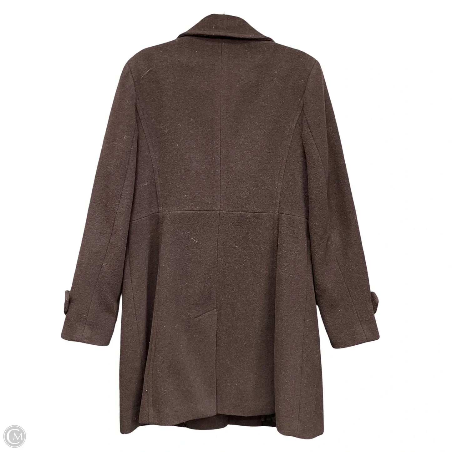 Coat Wool By Style And Company In Brown, Size: L