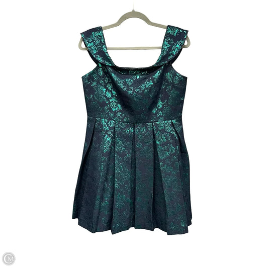 Dress Party Short By Clothes Mentor In Blue & Green, Size: 4
