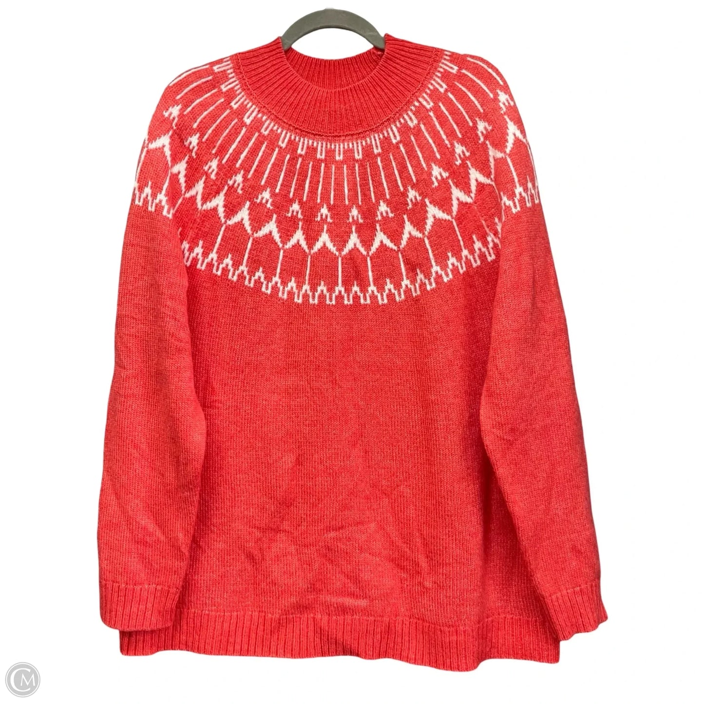 Sweater By Talbots In Coral, Size: Xl