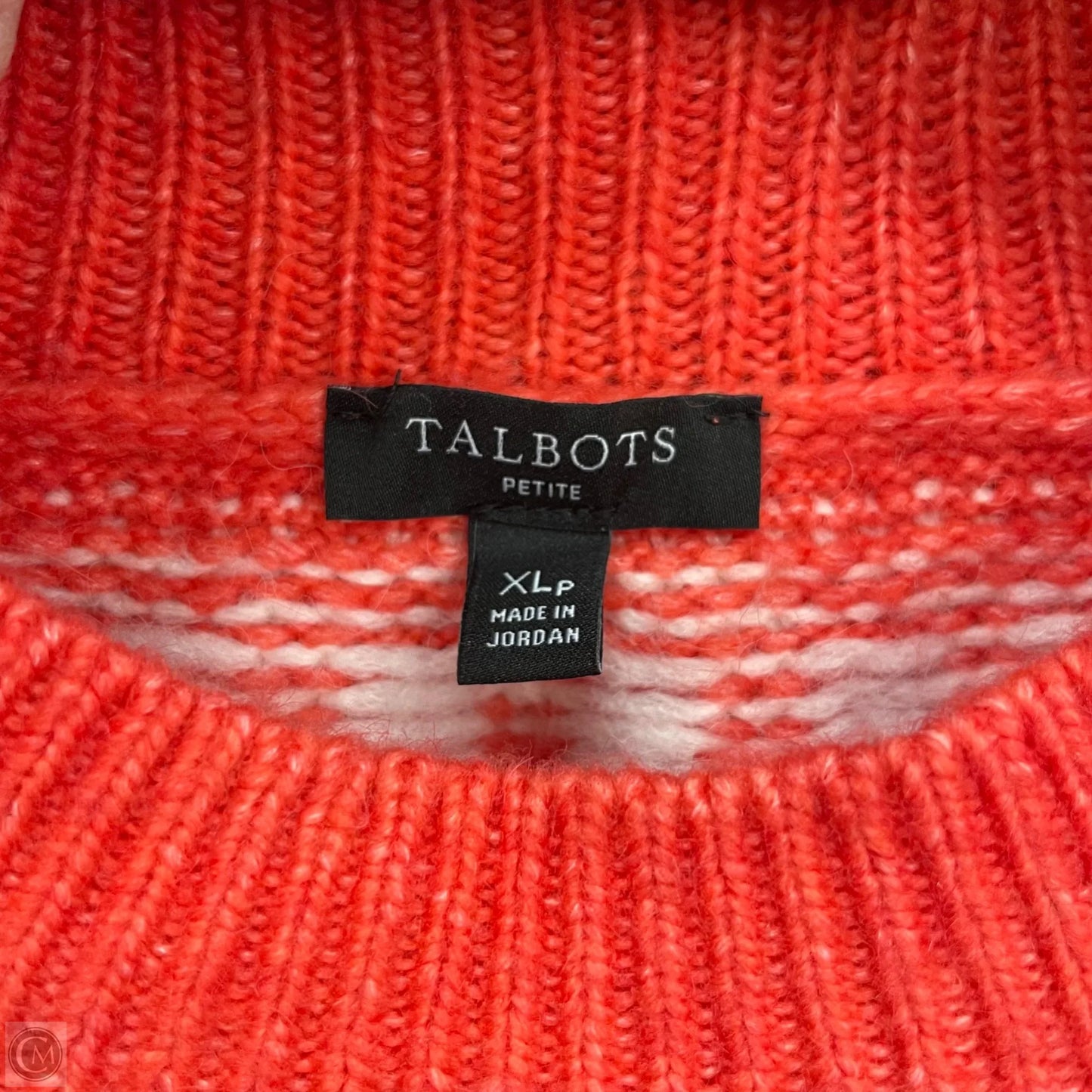 Sweater By Talbots In Coral, Size: Xl