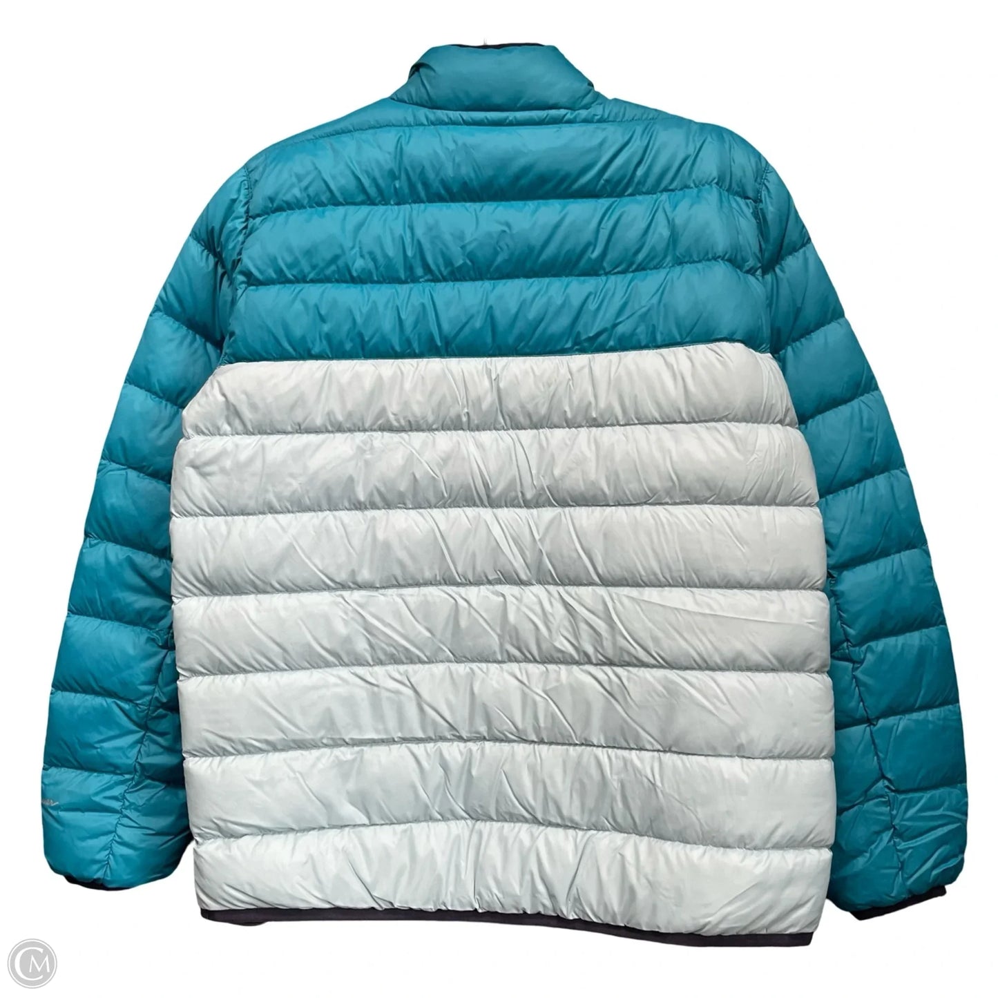 Jacket Puffer & Quilted By Eddie Bauer In Blue, Size: S