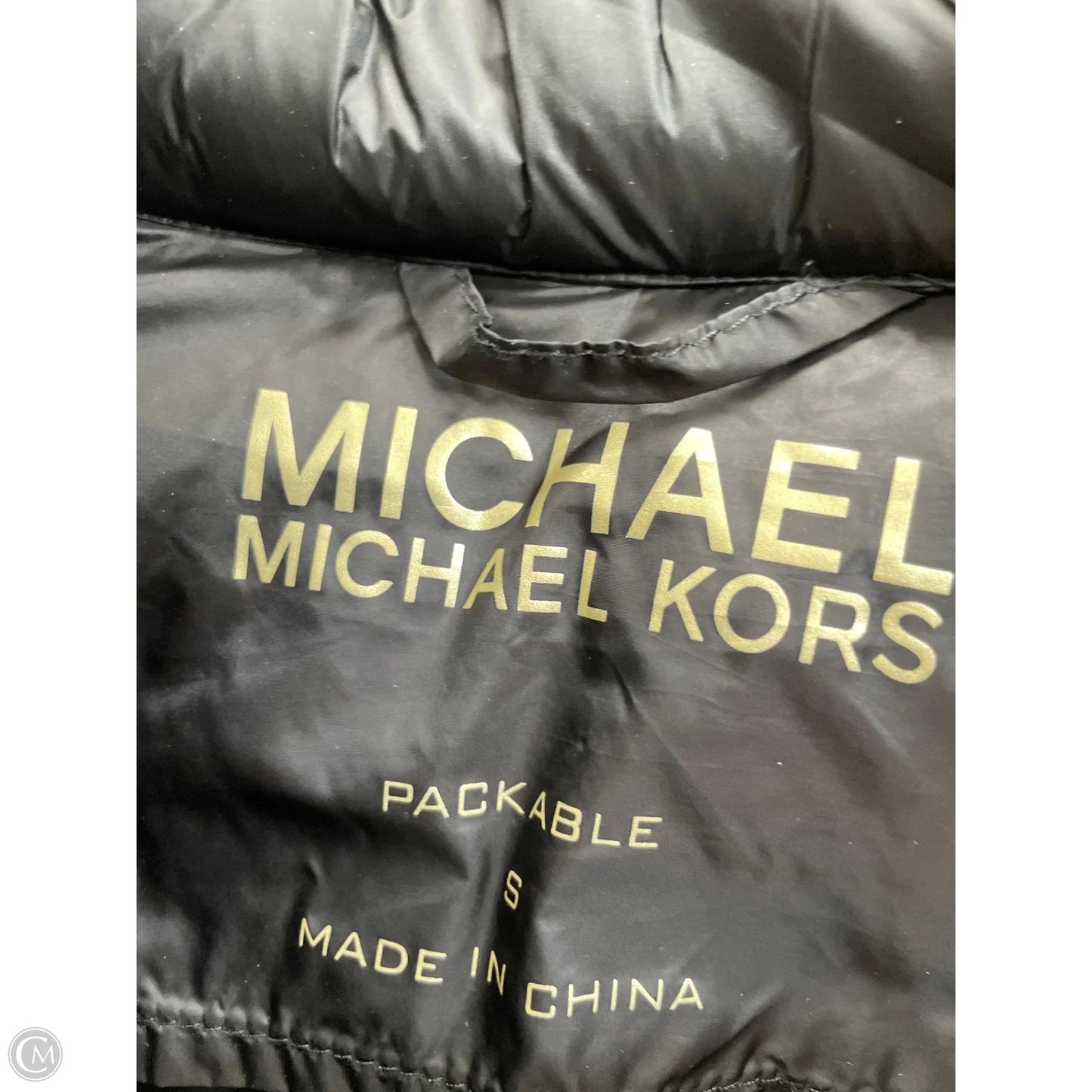 Jacket Puffer & Quilted By Michael By Michael Kors In Black, Size: S