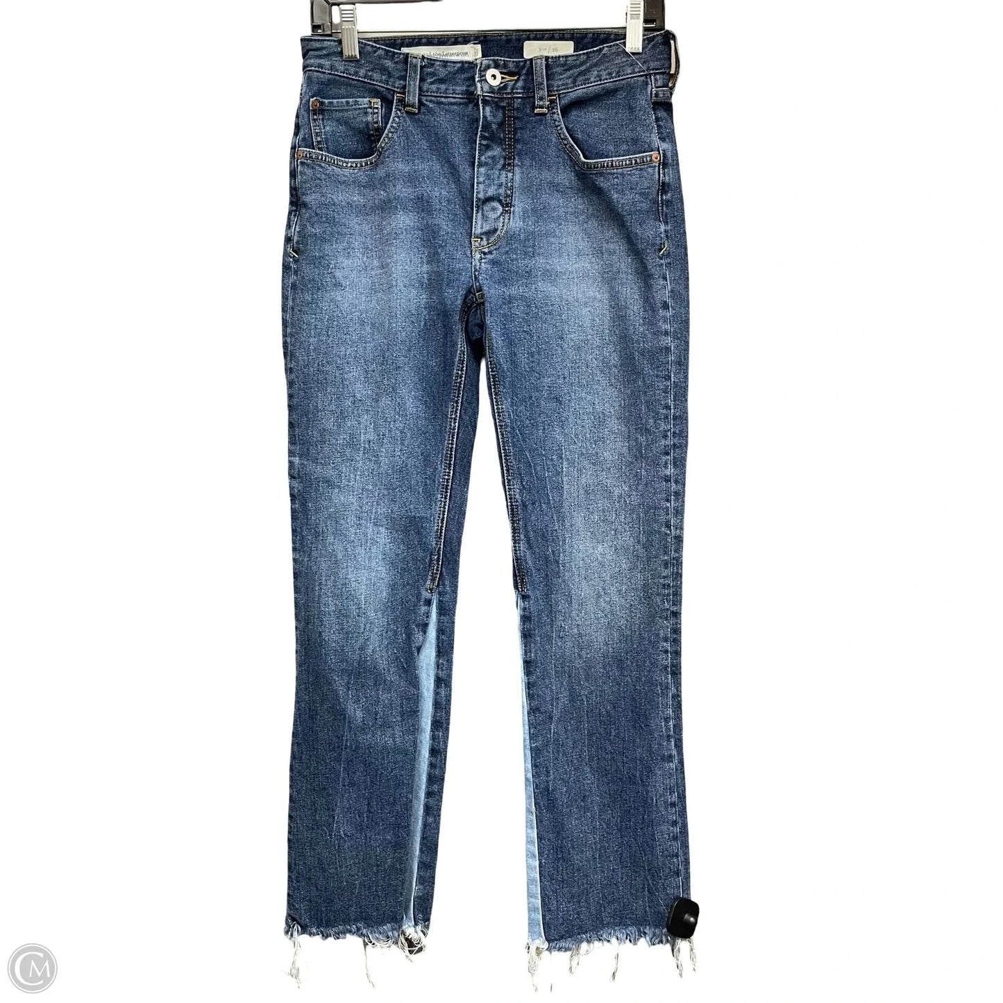 Jeans Straight By Pilcro In Blue Denim, Size: 2