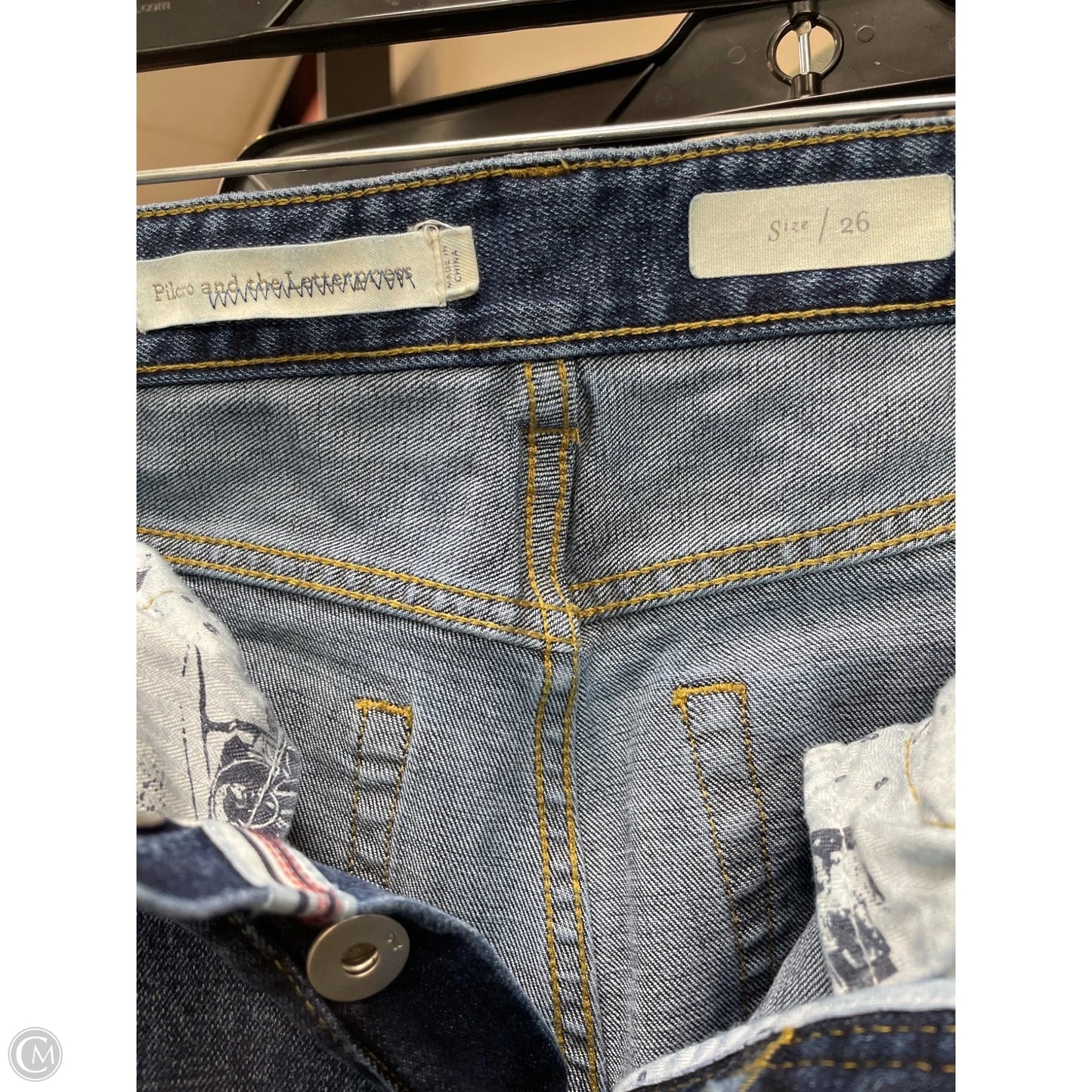 Jeans Straight By Pilcro In Blue Denim, Size: 2