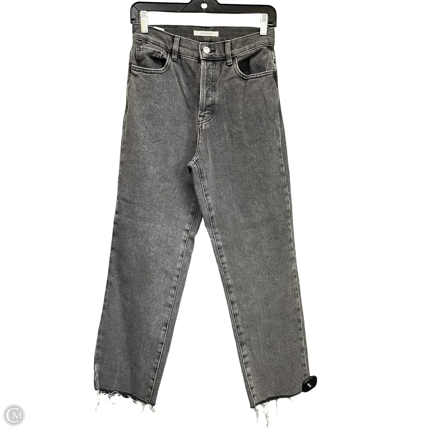 Jeans Straight By Pacsun In Black Denim, Size: 2